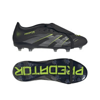 adidas Predator Pro FT Gras Voetbalschoenen (FG) Zwart Donkergrijs Neongeel