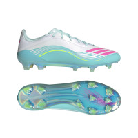 adidas F50 Messi Elite Gras Voetbalschoenen (FG) Wit Turquoise Roze