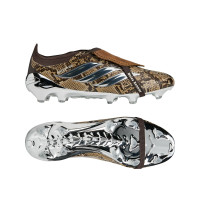 adidas Predator Elite FT Wales Bonner Gras Voetbalschoenen (FG) Donkerbruin Bruin Metallic Zilver