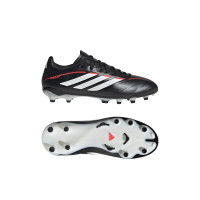 adidas Copa Pure IV League Gras Voetbalschoenen (FG) Kids Zwart Wit Rood
