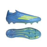 adidas F50 Elite Veterloze Gras Voetbalschoenen (FG) Blauw Neongeel