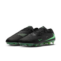 Nike Phantom 6 Low Elite Gras (FG) Football Boots (FG) Black Bright Green