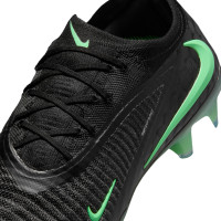 Nike Phantom 6 Low Elite Gras (FG) Football Boots (FG) Black Bright Green