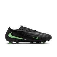 Nike Phantom 6 Low Pro Gras (FG) Football Boots (FG) Black Bright Green