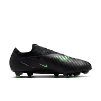 Nike Phantom 6 Low Pro Gras (FG) Football Boots (FG) Black Bright Green