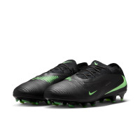 Nike Phantom 6 Low Pro Gras (FG) Football Boots (FG) Black Bright Green