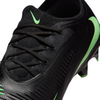 Nike Phantom 6 Low Pro Gras (FG) Football Boots (FG) Black Bright Green
