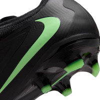 Nike Phantom 6 Low Pro Gras (FG) Football Boots (FG) Black Bright Green