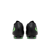 Nike Phantom 6 Low Academy Grass/Artificial Grass Football Boots (MG) Black Bright Green