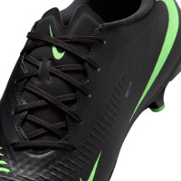 Nike Phantom 6 Low Academy Grass/Artificial Grass Football Boots (MG) Black Bright Green