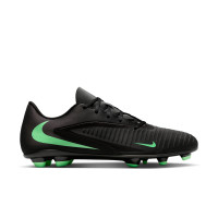Nike Phantom 6 Low Club Grass/Artificial Grass Football Boots (MG) Black Bright Green