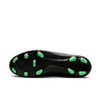 Nike Phantom 6 Low Club Grass/Artificial Grass Football Boots (MG) Black Bright Green