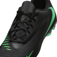 Nike Phantom 6 Low Club Grass/Artificial Grass Football Boots (MG) Black Bright Green