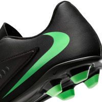 Nike Phantom 6 Low Club Grass/Artificial Grass Football Boots (MG) Black Bright Green