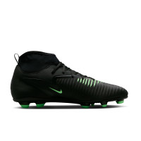 Nike Phantom 6 High Club Gras / Kunstgras Voetbalschoenen (MG) Zwart Felgroen