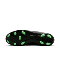 Nike Phantom 6 High Club Gras / Kunstgras Voetbalschoenen (MG) Zwart Felgroen