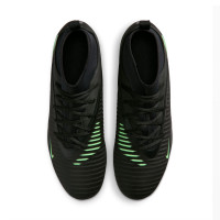 Nike Phantom 6 High Club Gras / Kunstgras Voetbalschoenen (MG) Zwart Felgroen