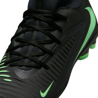 Nike Phantom 6 High Club Gras / Kunstgras Voetbalschoenen (MG) Zwart Felgroen