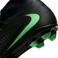 Nike Phantom 6 High Club Gras / Kunstgras Voetbalschoenen (MG) Zwart Felgroen
