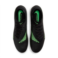Nike Phantom 6 High Academy Grass/Artificial Grass Football Boots (MG) Black Bright Green