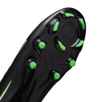 Nike Phantom 6 High Pro Gras (FG) Football Boots (FG) Black Bright Green