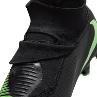Nike Phantom 6 High Pro Gras (FG) Football Boots (FG) Black Bright Green