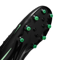 Nike Phantom 6 Low Pro Artificial Grass Football Boots (AG) Black Bright Green
