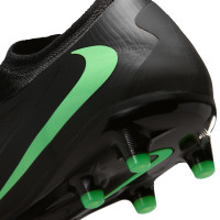 Nike Phantom 6 Low Pro Artificial Grass Football Boots (AG) Black Bright Green