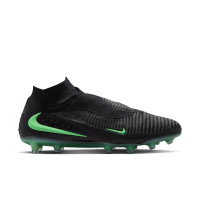 Nike Phantom 6 High Elite Artificial Grass Football Boots (AG) Black Bright Green