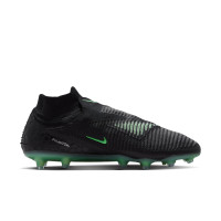 Nike Phantom 6 High Elite Artificial Grass Football Boots (AG) Black Bright Green