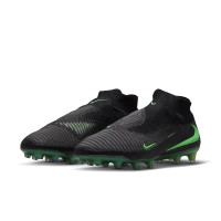 Nike Phantom 6 High Elite Artificial Grass Football Boots (AG) Black Bright Green