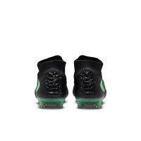 Nike Phantom 6 High Elite Artificial Grass Football Boots (AG) Black Bright Green