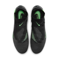 Nike Phantom 6 High Elite Artificial Grass Football Boots (AG) Black Bright Green