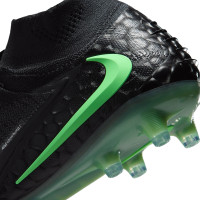Nike Phantom 6 High Elite Artificial Grass Football Boots (AG) Black Bright Green