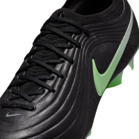 Nike Tiempo Maestro Elite Gras Voetbalschoenen (FG) Zwart Felgroen Zilvergrijs