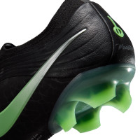 Nike Tiempo Maestro Elite Gras Voetbalschoenen (FG) Zwart Felgroen Zilvergrijs