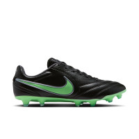 Nike Tiempo Ligera Pro Gras Football Boots (FG) Black Bright Green Silver Grey