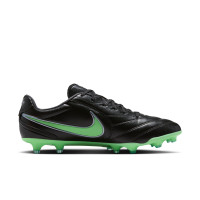 Nike Tiempo Ligera Pro Gras Football Boots (FG) Black Bright Green Silver Grey