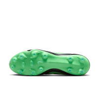Nike Tiempo Ligera Pro Gras Football Boots (FG) Black Bright Green Silver Grey