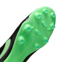 Nike Tiempo Ligera Pro Gras Football Boots (FG) Black Bright Green Silver Grey