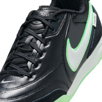 Nike Tiempo Streetgato Street Football Boots Black White Bright Green