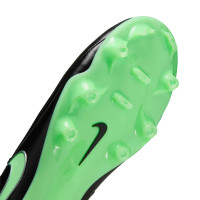 Nike Tiempo Maestro Academy Gras / Kunstgras Voetbalschoenen (MG) Zwart Felgroen Zilvergrijs