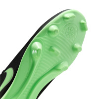 Nike Tiempo Maestro Club Gras / Kunstgras Voetbalschoenen (MG) Zwart Felgroen Zilvergrijs