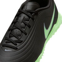 Nike Tiempo Maestro Club Turf (TF) Football Boots Black Bright Green Silver Grey