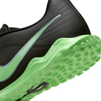Nike Tiempo Maestro Club Turf (TF) Football Boots Black Bright Green Silver Grey