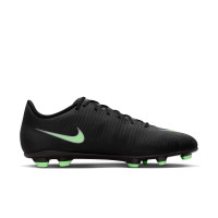 Nike Mercurial Vapor 17 Club Gras / Kunstgras Voetbalschoenen (MG) Zwart Felgroen Zilvergrijs