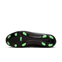 Nike Mercurial Vapor 17 Club Gras / Kunstgras Voetbalschoenen (MG) Zwart Felgroen Zilvergrijs