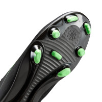Nike Mercurial Vapor 17 Club Gras / Kunstgras Voetbalschoenen (MG) Zwart Felgroen Zilvergrijs