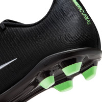 Nike Mercurial Vapor 17 Club Gras / Kunstgras Voetbalschoenen (MG) Zwart Felgroen Zilvergrijs