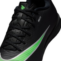 Nike Mercurial Vapor 17 Academy Zaalvoetbalschoenen (IN) Zwart Felgroen Zilvergrijs